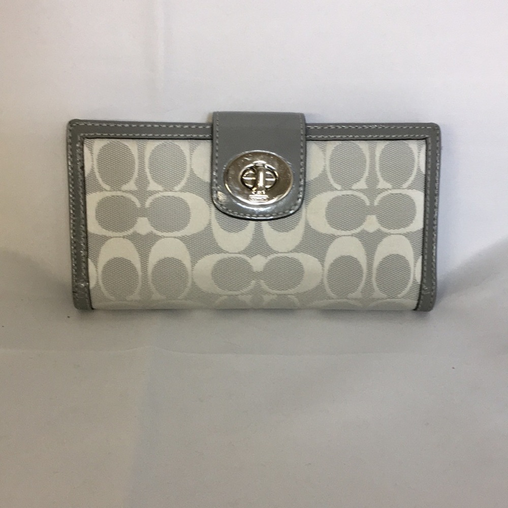 Coach Gray Canvas Wallet